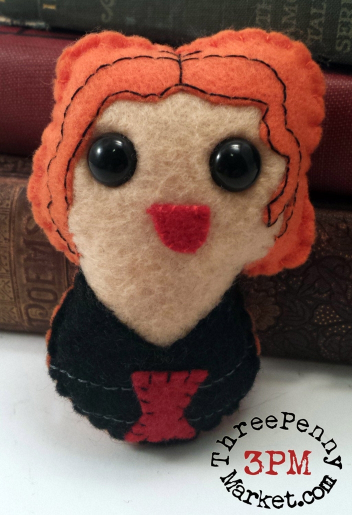 black widow plush toy